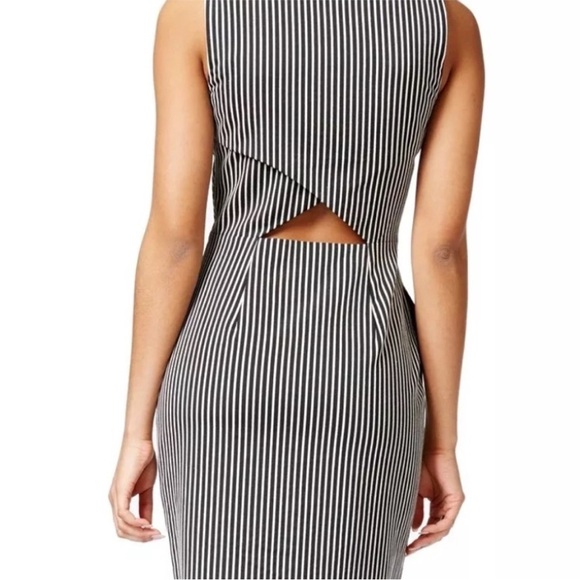 Rachel Roy Black and Off White Striped Dress - Picture 2 of 5